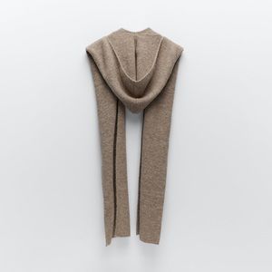 ZARA WOOL BLEND SCARF WITH HOOD